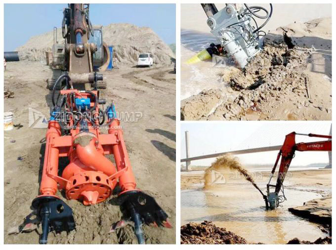 Excavator Use Hydraulic Driven Submersible Slurry Sand Pump